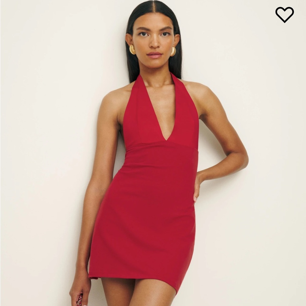 Reformation baker knit halter dress